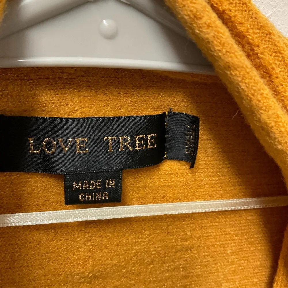 Love Tree Mustard Cardigan